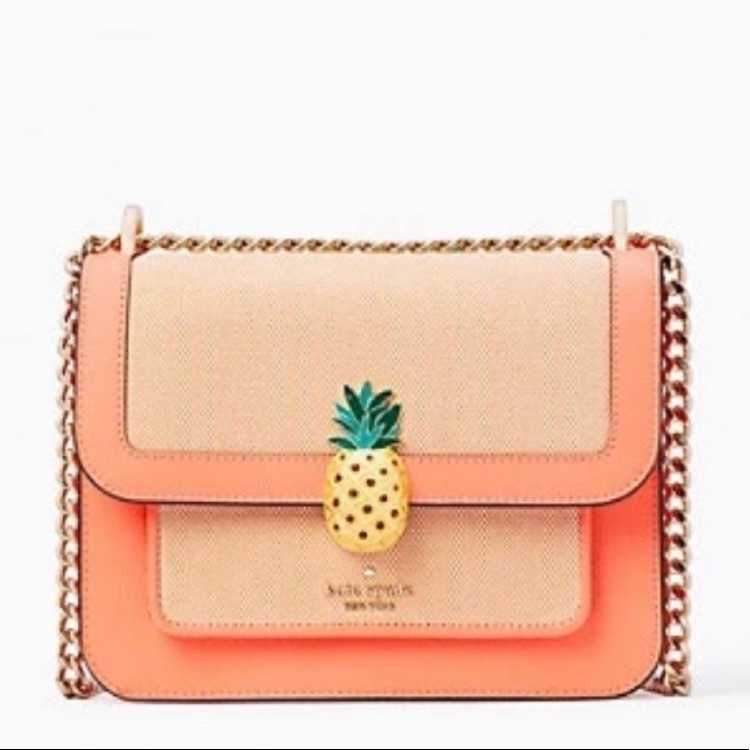 Nwt Kate Spade Remi Pineapple Flap Chain Crossbody